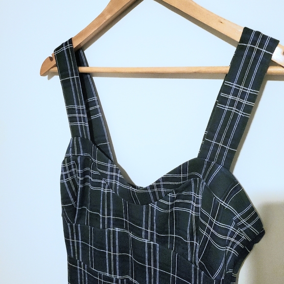NWT Urban Outfitters Dark Plaid Jumpsuit - Picture 3 of 6
